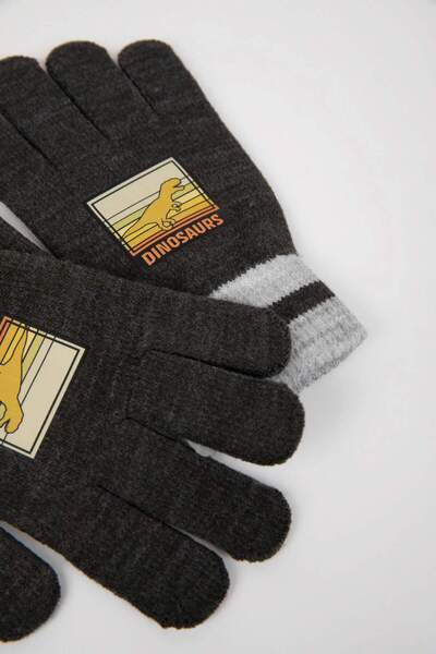 DeFacto Bedruckte Strickhandschuhe für Jungen S0406A624WN