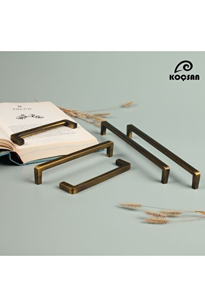 KOÇSAN Mâner Azra Antique Galben 160 mm Mâner de lux pentru mobilier de bucătărie de țară Mâner sertar dulap