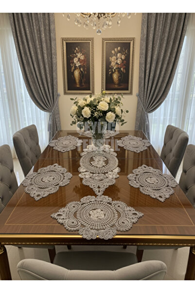 Çt Çeyizci Tekstil 1 Runner 6 Supla Американський столовий сервіз Supla - наб...