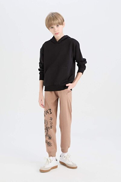 DeFacto Erkek Çocuk Standart Fit Beli Paçası Lastikli Cepli Jogger Eşofman Altı D5683A824WN