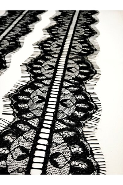 ALTAY AKSESUAR نموذج فاصل من الدانتيل الأسود الملتحي (3 طن متري)