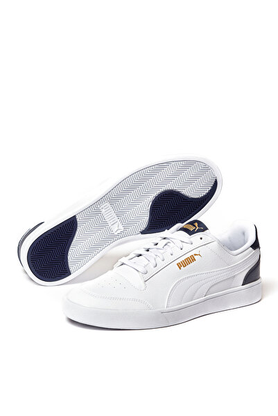 Puma Ανδρικά αθλητικά παπούτσια Shuffle White-Puma White-Peaco