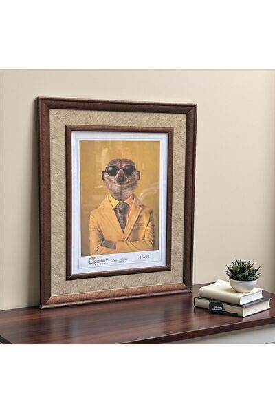 Peramari Decorative Wooden Art Picture Frame Brown-Cream 15X21 cm
