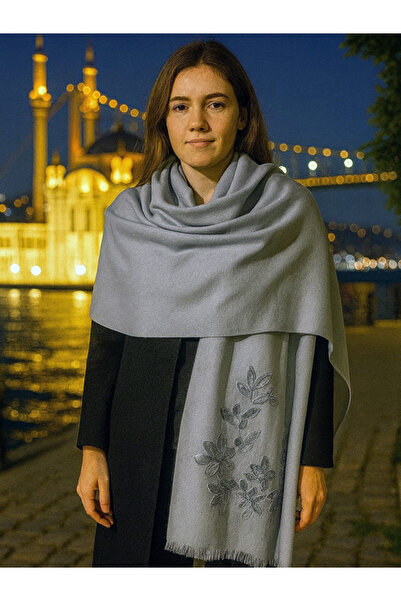 fiore fashion Cașmir 15% Mătase Șal de damă cu paiete - Cașmir