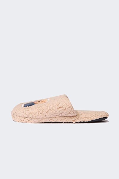 DeFacto Erkek Ayıcık Baskılı Düz Taban Ev Terliği D3084AX24WN