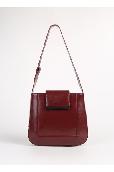Fabrika Bordo Kadın 25,5x22x7 cm Omuz Çantası SHINY-VERSOY