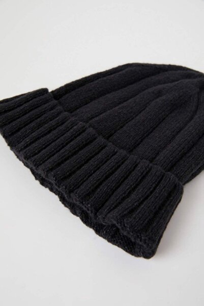 DeFacto Ανδρικό Ribbed Basic Απλό Πλεκτό Beanie C7139ax24wn