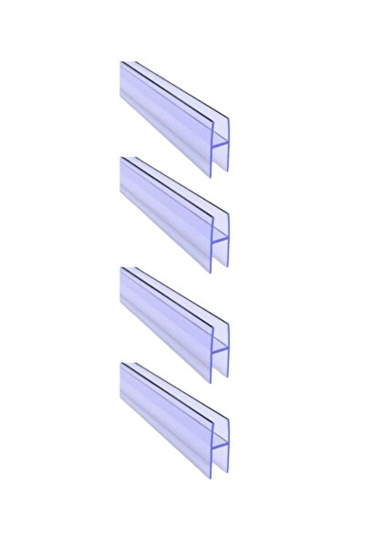 GLASSMAKRO 8 x 10 MM Büyük H Cam Balkon Şeffaf Fitil 4 Adet 200 CM