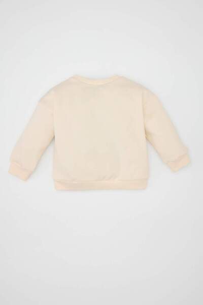 DeFacto Kız Bebek Disney Lilo & Stitch Bisiklet Yaka İçi Yumuşak Tüylü Sweatshirt D6677A524WN