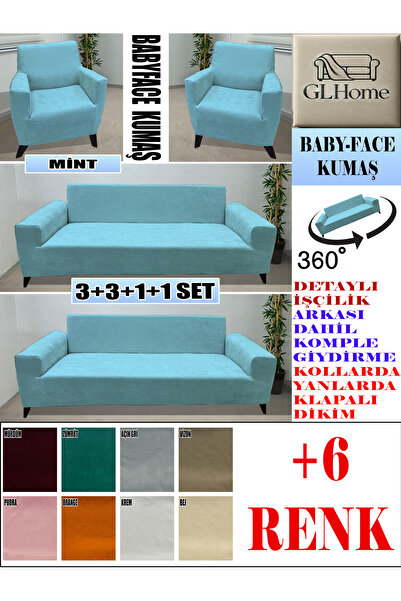Home BABY FACE KUMAŞ 3+3+1+1 KOMPLE GİYDİRME KANEPE&ÇEKYAT, BOHEM, PORTO, vb....