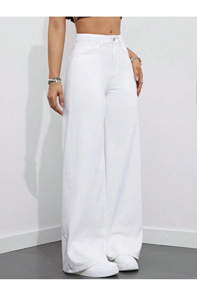 WKM Women's Baggy Fit Denim Jean Washable Pants