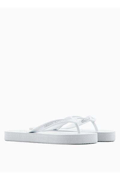 Armani Exchange Beyaz Kadın Plaj Terliği XDQ010XV700K681