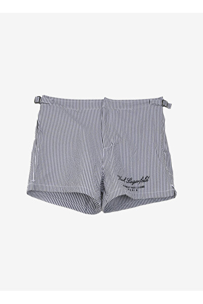 Karl Lagerfeld Beyaz Erkek Şort Mayo 240M2211R07