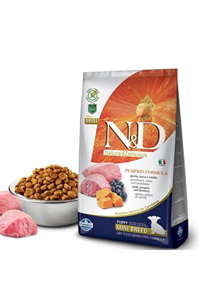 N&D Tahılsız Kuzulu&Balkabaklı Mini Irk Yavru Köpek Maması 2,5 KG