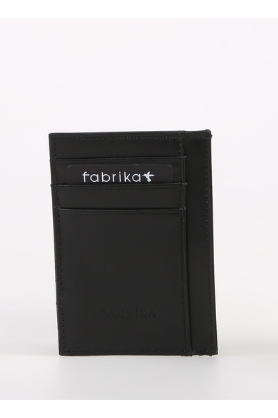 Fabrika Siyah Erkek 9x10x2 cm Deri Cüzdan Frk 344 Crayz