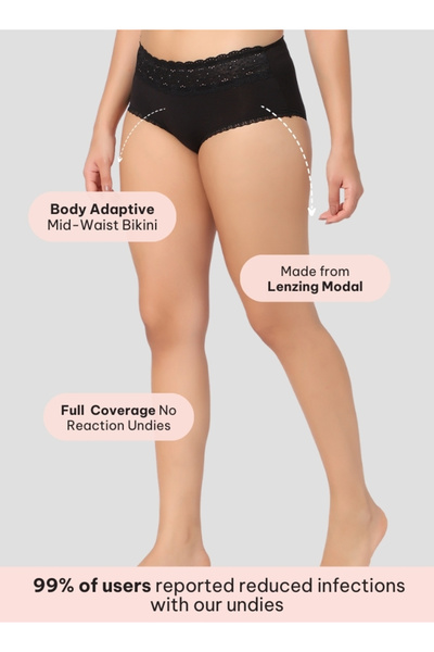 Intimate Queen Modal Bae Luxe Hipsters – Buttery Modal Bliss, Naturally Cooling | pH Balanced for Sensitive Skin