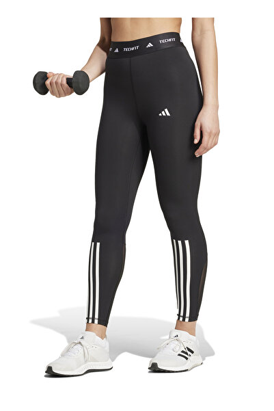 adidas IT2272 TF 3S 7/8 L Siyah Kadın Dar Paça Normal Kalıp Tayt