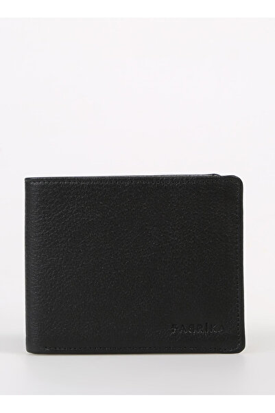Fabrika Siyah Erkek 11x8x2 cm Deri Cüzdan Frk 339 Flt