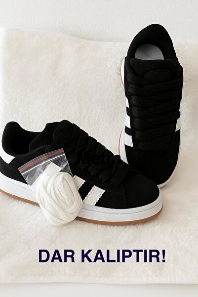 Campus Black Women's Sneaker Shoes Non-Slip Orthopedic Sole