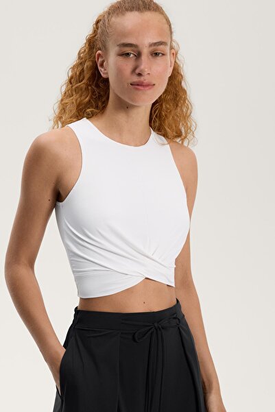 Oysho Crossover hem tank top