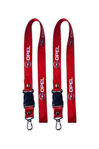 TUSBA MARKET Suport pentru oglindă auto roșu cu logo Opel și breloc – set de ...