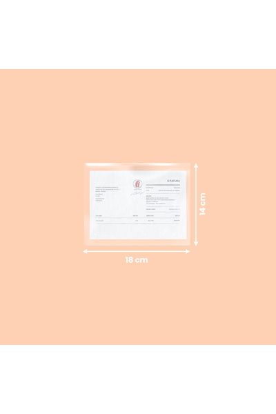 KARGOPEK Yapiskanli Seffaf Kargo Fatura Cebi 18*14 (500 ADET)