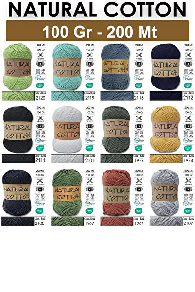 Diva İplik Diva Natural Cotton 2601 Saks Mavisi