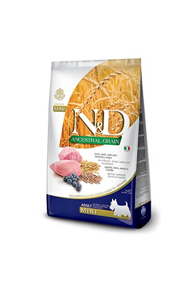 N&D Az Tahıllı Kuzulu&Yabanmersinli Mini Irk Yetişkin Köpek Maması 2,5 KG