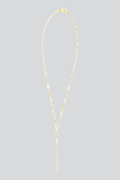 stravis قلادة على شكل حرف Y من الحجر المستدير