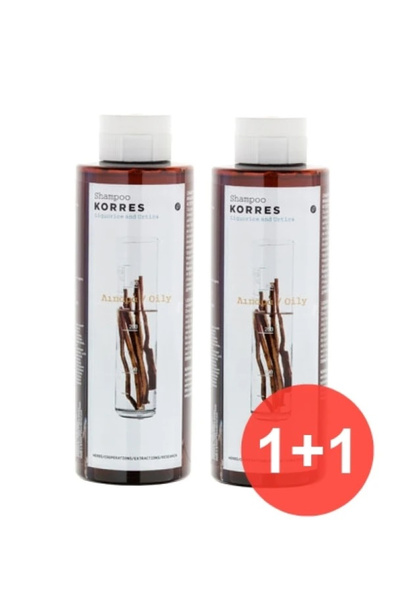 korres Liquorice & Urtica for Oily Hair 1+1 Free 2x250 ml