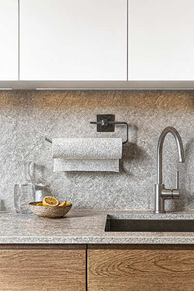 QCB HOME Yapışkanlı Gümüş Rulo Havluluk Peçetelik