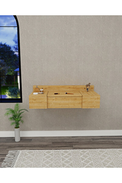 ARNETTİ Zakkum Makyaj Masası Aynalı 2 Raflı Tuvalet Masası Safirmeşe