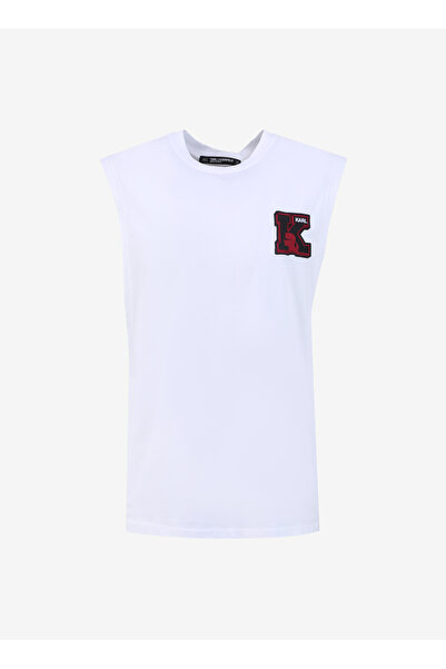 Karl Lagerfeld Beyaz Erkek Atlet 240M2203100