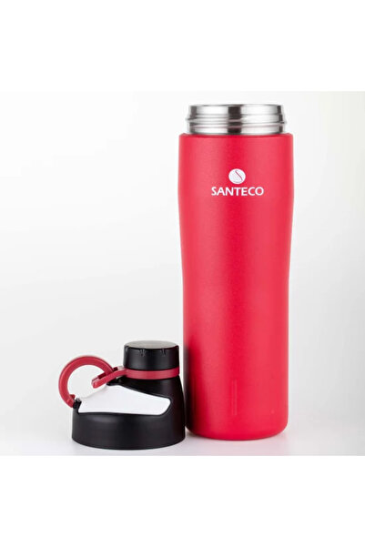 SAFA Sport Water Bottle Steel 590ml, Red