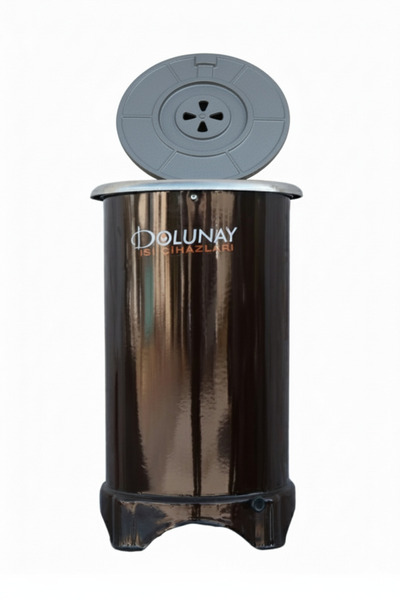 dolunay ısı cihazları Mini Dökümlü Yuvarlak Emaye Soba 31x50 CM Dolunay