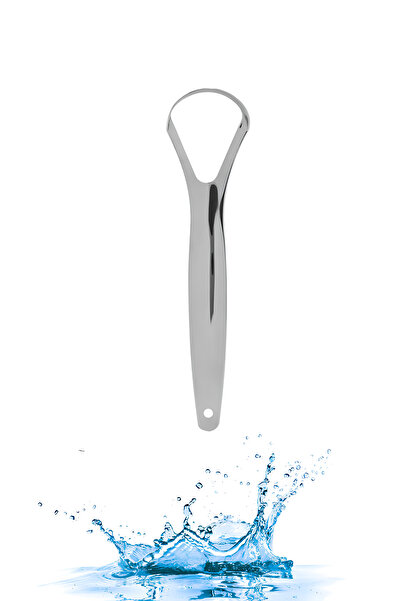 COZY SENSE Dil Temizleme Çubuğu 1 Adet Paslanmaz Çelik Dil Kazıyıcı Çubuk Ağız Çalkalama Suyu Diş Macunu Duş