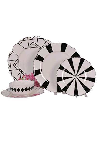 Mikasa Moor 33 Parça Modern Yemek Takımı Seti 6 Kişilik Supla Tabaklı Ve Sala...