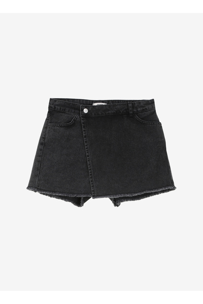 People By Fabrika Antrasit Kadın Şort SPBF4SL-SHT5594