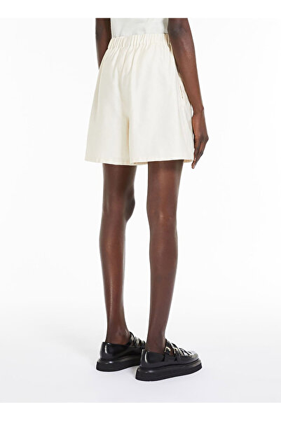 Calvin Klein Normal Beyaz Kız Çocuk Şort MONOGRAM EMBROIDERY SHORTS