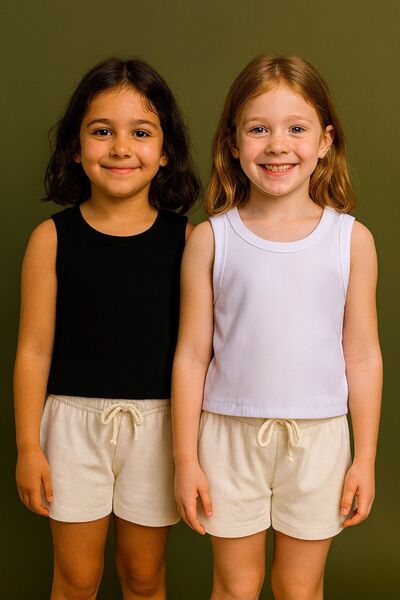 Pollito Ribbed Halter Neck Blouse