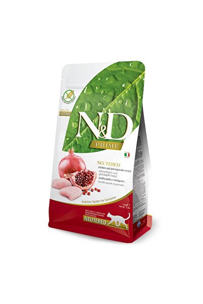 N&D Tahılsız Tavuk Nar Kısırlaştırılmış Kedi Maması 10 Kg