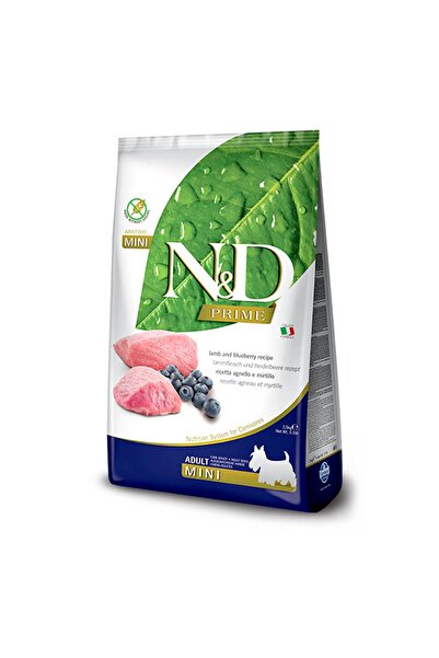 N&D طعام الكلاب الصغير للكبار من برايم - مع لحم الضأن والتوت، 2.5 كجم