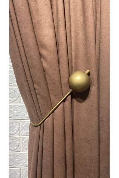 Helezoni Μεταλλικό αξεσουάρ κουρτίνας που τοποθετείται σε κορνίζα 1 τεμάχιο (Εύκολη τοποθέτηση χωρίς να τρυπάτε τον τοίχο)