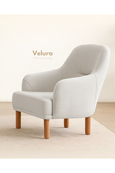 Velura Home & Living Lara Berjer & Tekli Koltuk - Beyaz