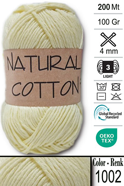 Diva İplik Diva Natural Cotton 1002 Soft Sarı