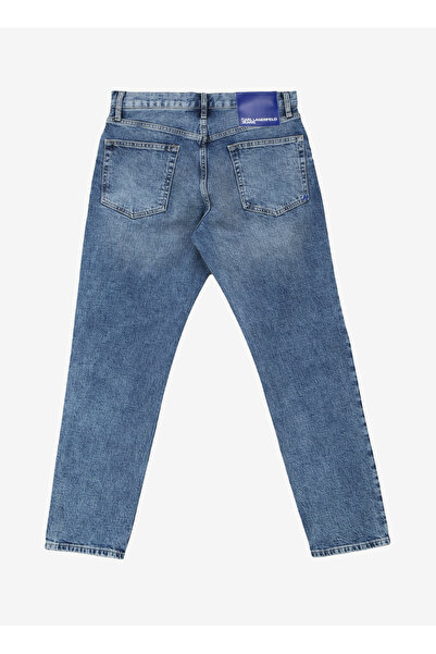 Karl Lagerfeld Mavi Erkek Normal Kalıp Denim Pantolon 240D1114_KLJ TAPERED DENIM