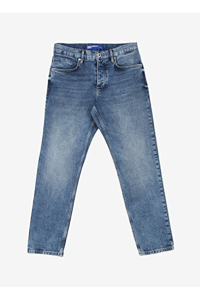 Karl Lagerfeld Mavi Erkek Normal Kalıp Denim Pantolon 240D1114_KLJ TAPERED DENIM