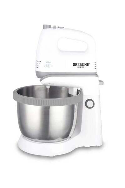 rebune Mixer & Egg Beater, 5 Speeds, 3.4 L 300 W RE-2-181 White