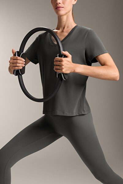 Oysho Cotton blend V-neck T-shirt