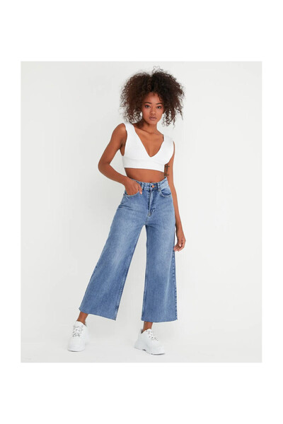 ZDN JEANS W1550 YÜKSEK BEL KISA PAÇA JEAN
